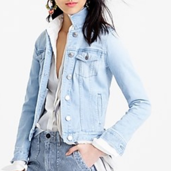 pale blue denim jacket womens